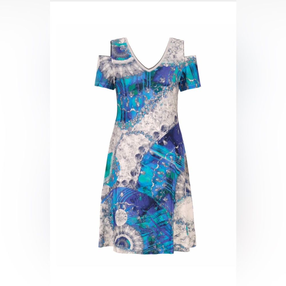 Size XL dress from Canadian maker Dolcezza w/art by Sharon Cummings